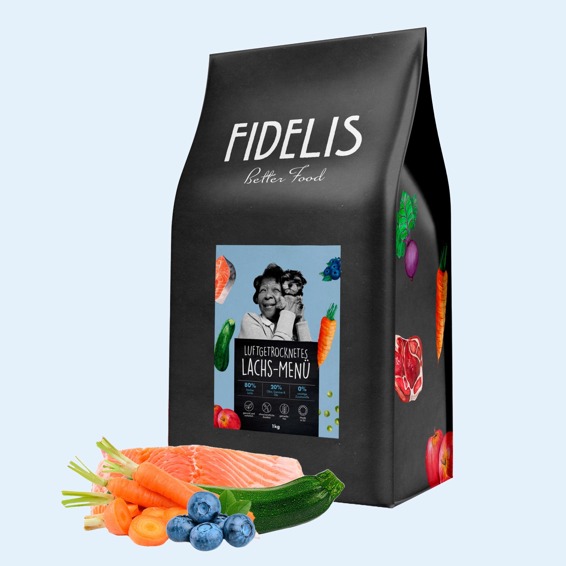 Croquettes pour chien Fidelis au saumon