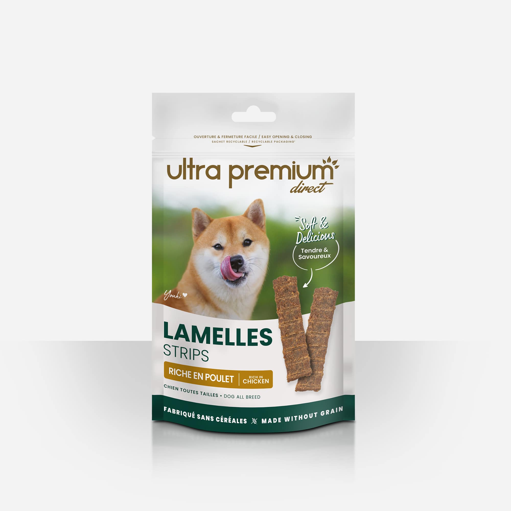 Lamelles au poulet Chien Ultra Premium Direct