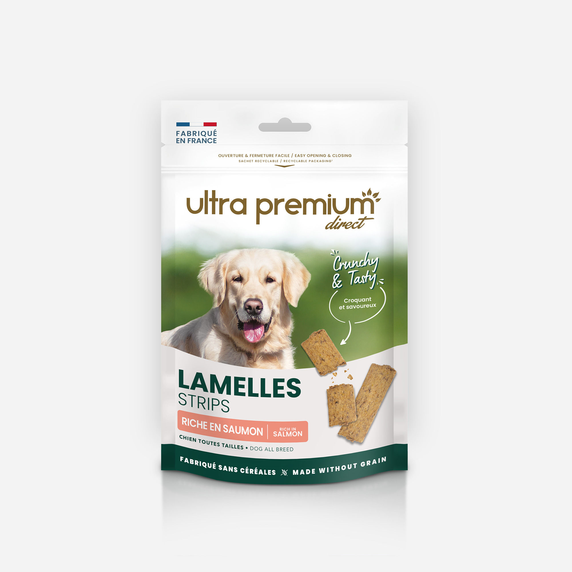 Lamelles au saumon Chien Ultra Premium Direct